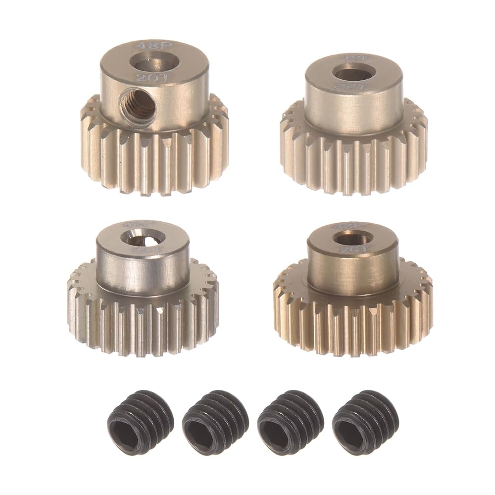 Amazon.co.jp: uxcell 48Pピニオンギアセット3.175mm（1/8